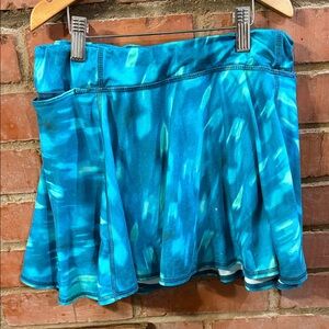 All in Motion Blue Patterned Kids Tennis Skirt